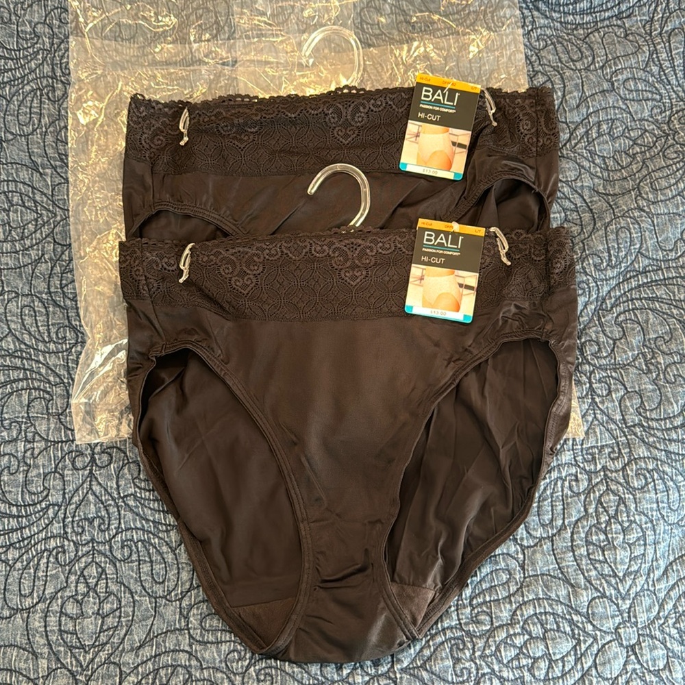 Bali Passion for Comfort (2) Black Panties L/7